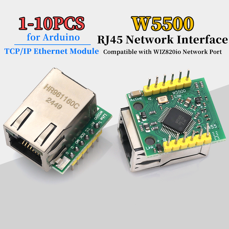 Ethernet Module W5500 - 1/5/10 adet W5500 Modülü TCP/IP Ethernet